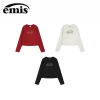 【梦一专属】emis长袖t恤链条缝线短款女款上衣25年新款韩系显瘦打底【梦一】