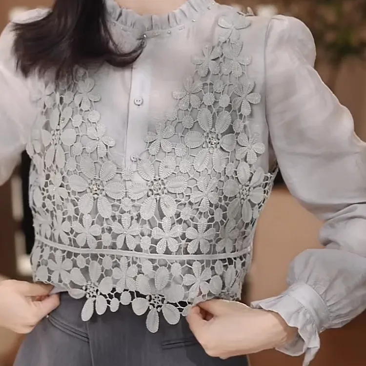 绿野仙踪新款气质高级显瘦遮肉百搭显白衬衫洋气衬衣C5804