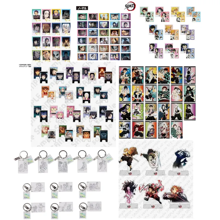 鬼灭之刃agf/线稿/金签拍立得原画展挂件立牌潮玩盲盒吧唧徽章