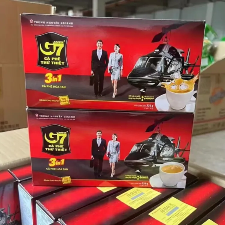 越南原装中原G7盒装咖啡336克（21包X16g)速溶三合一咖啡包邮