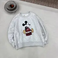 〖姐姐家〗2025春款萌娃穿搭米老鼠印花卫衣mu6731