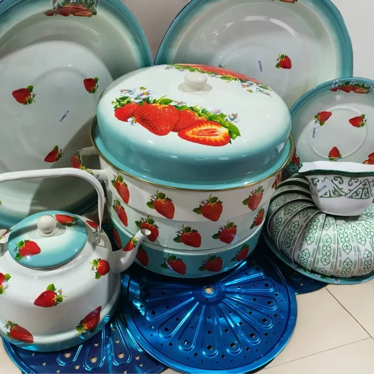 新款网红27头大的40的蒸锅20碗6升壶49盘子30盘奶子碗