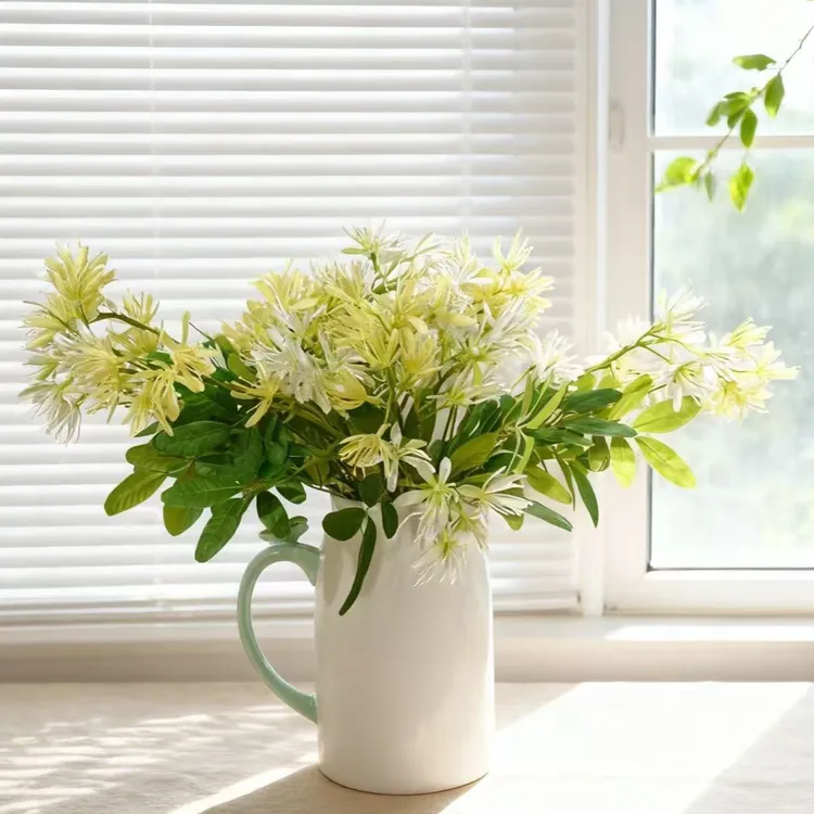 金银花 手感保湿 软胶材质 环保材料 可水洗仿真花