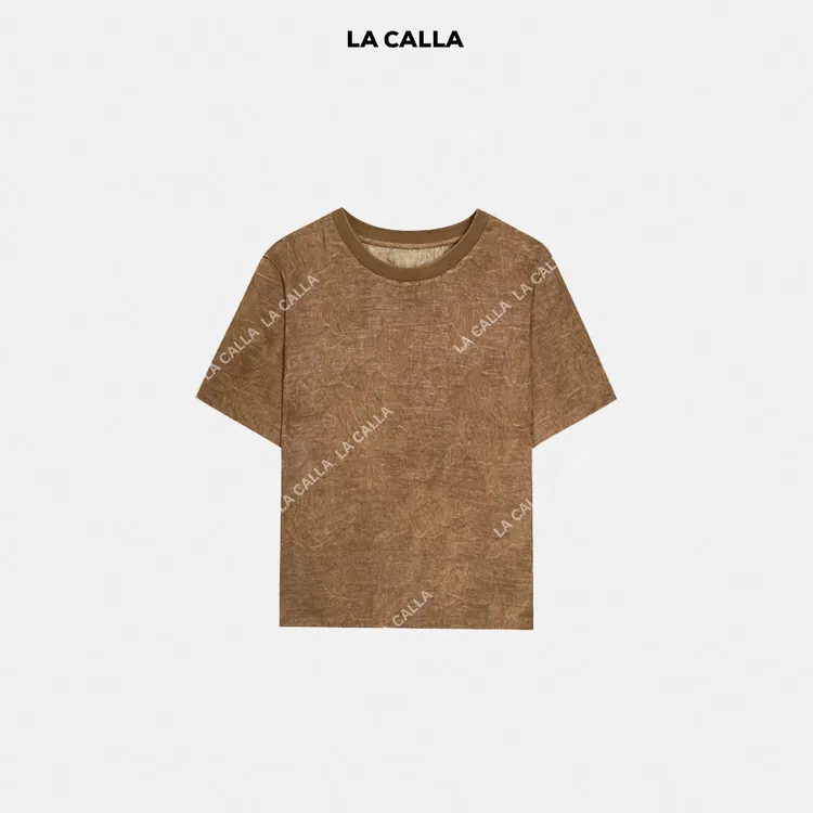 LA CALLA汉麻T圆领百搭T恤YY-M-5538