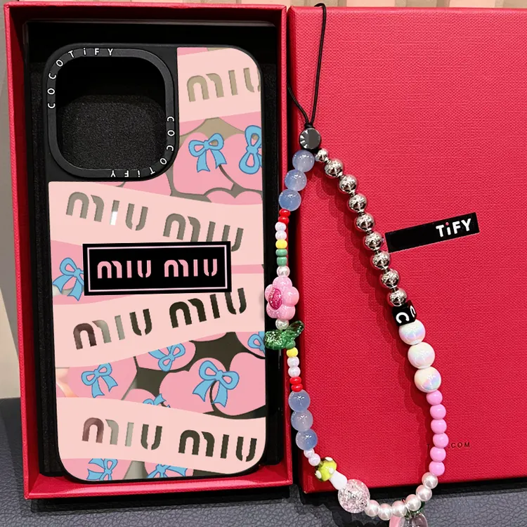 CASETi联名MIUMIU爱心适用iPhone苹果16promax壳13/12/16plus防摔