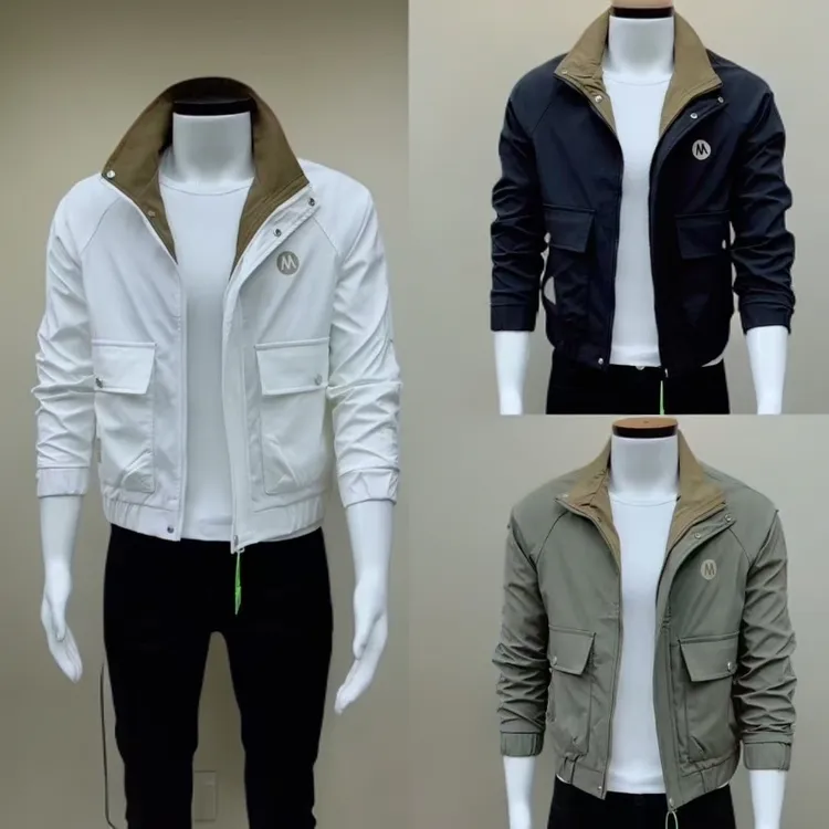 2025秋季新款气质简约百搭潮流男士夹克外套8118