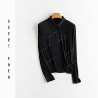 【MISSKO】高品质Miu系甄选优质桑蚕丝纤维打底Polo衫（欢姐自留）T14
