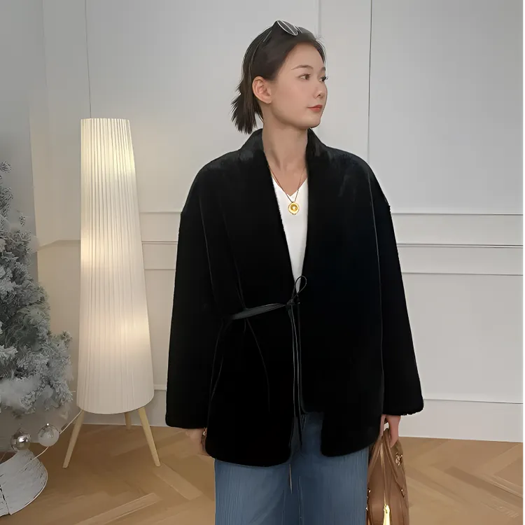 V领常规款长袖外搭