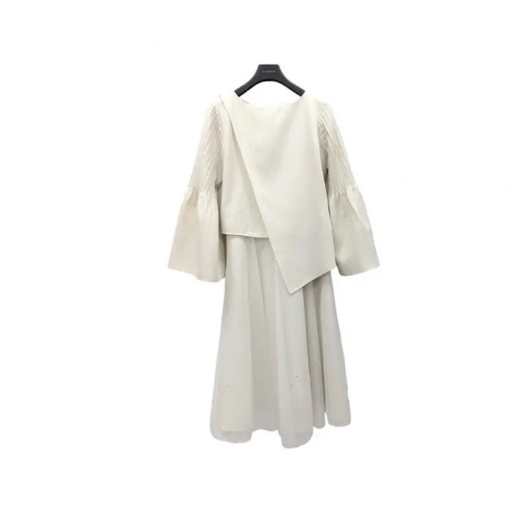 圣迪奥秋季女装圆领小众高级感连衣裙S241Z1252