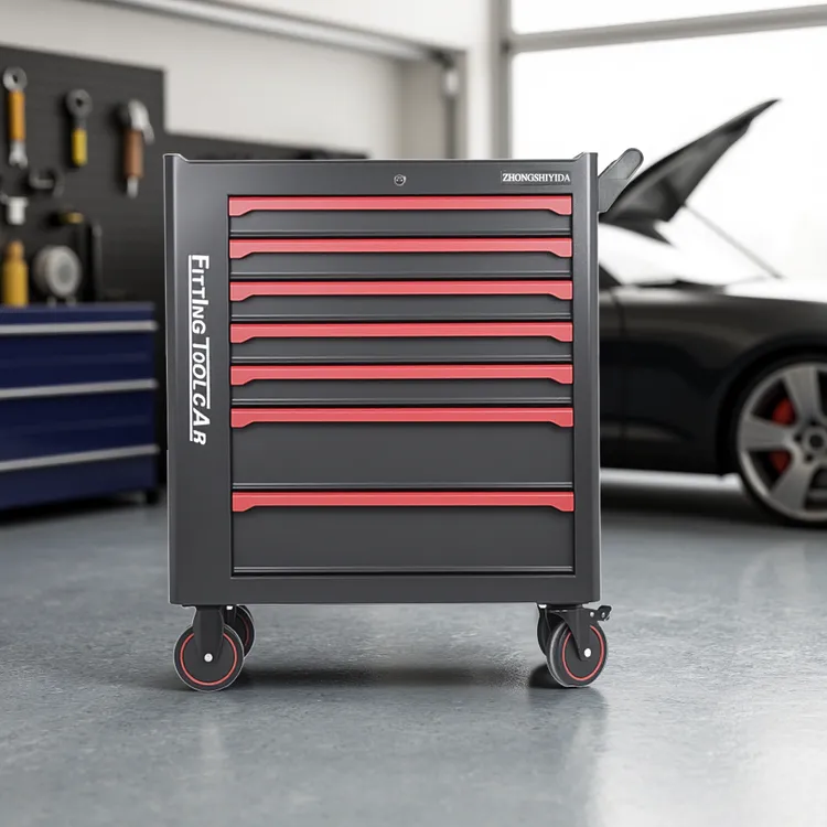 多功能汽修工具车带侧柜大容量加厚冷轧钢板工具收纳车