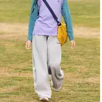 H108 女童秋装休闲长裤洋气中大童2025新款儿童春秋宽松运动裤子