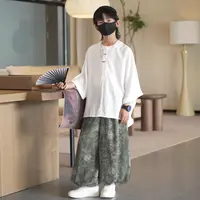 【刘刘妈】新中式亲子装夏款套装2025新款儿童装夏季衬衫T恤