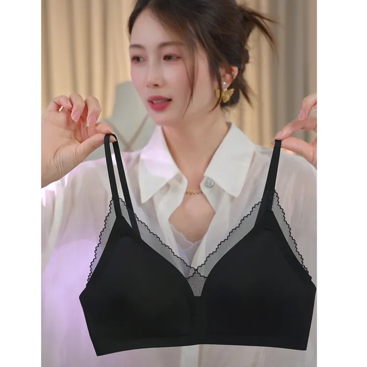 万络缇AD07优雅冰感轻薄亲肤裸感舒适蕾丝透气高弹柔软女士内衣