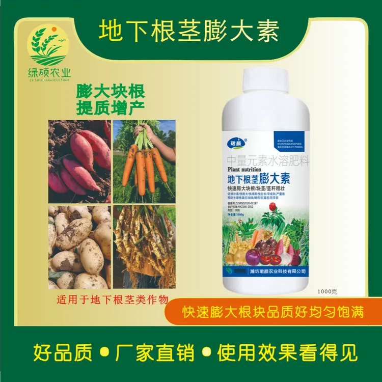 地下根茎作物膨大土地红薯山药生姜膨大增产地下作物专用生根剂