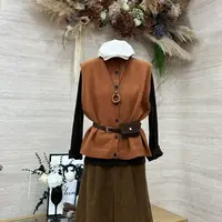 【苏兰文】韩系甜美风软糯显瘦气质上衣-0133-77