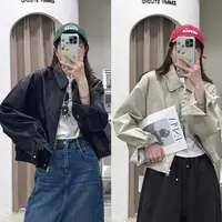 【ZMMY严选私服】秋季新款复古高品质洋气减龄皮衣外套K5092406