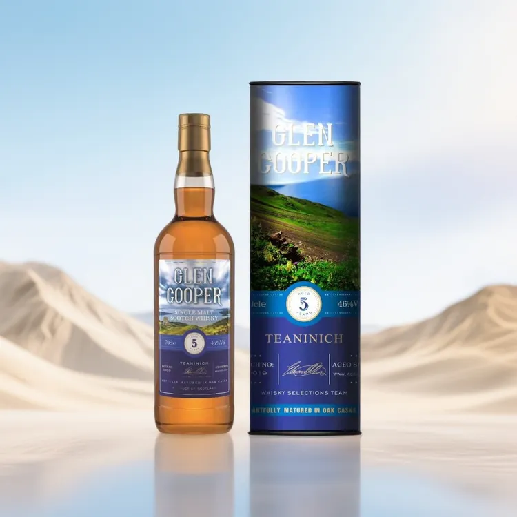 Aceo格伦库柏单一麦芽威士忌苏格兰高地经典风味洋酒基酒原瓶原装