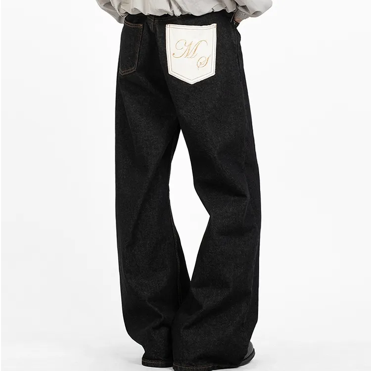 URBANO MONDO美式复古cleanfit马毛冈山原牛男夏季弯刀原色牛仔裤