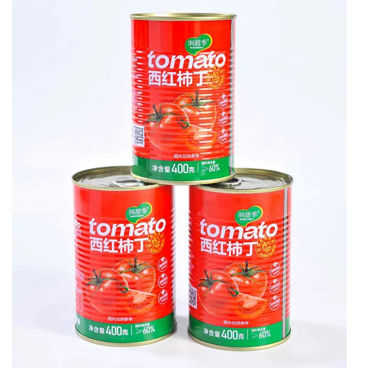 【新品尝鲜3罐体验装】润甜季西红柿丁罐头 家用炒菜炖汤