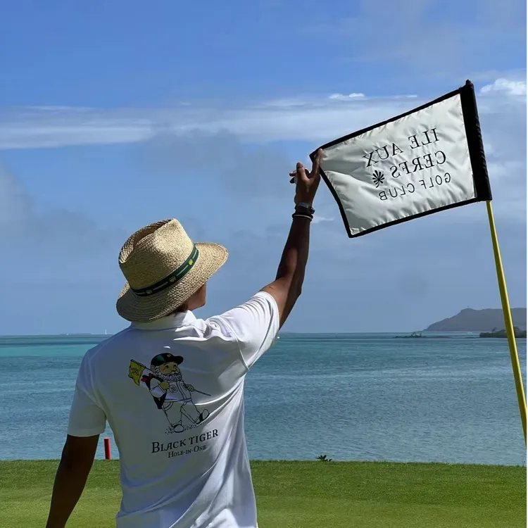 BlackTiger大师赛男款高尔夫休闲草帽帽子花少沙滩海边拍照果汁6