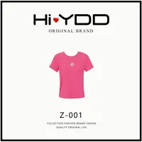 YDD•「Z-001」夏季新款多巴胺圆领T恤女修身百搭上衣AZ-9073