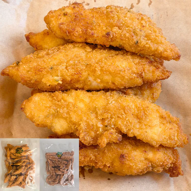 【新效期】凤祥食品出口英国原装麦麦同款乳酪/黑椒风味炸鸡鸡柳2KG