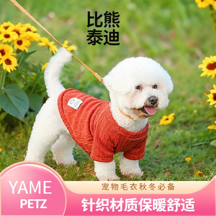 宠物衣服保暖毛衣比熊泰迪狗狗衣服秋冬装针织毛衣打底衫