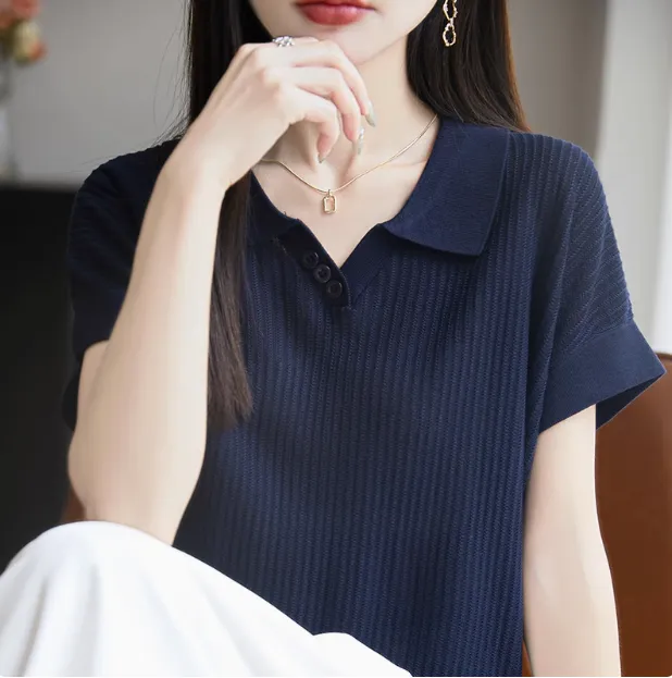 100天丝莱赛尔百搭时尚宽松短袖