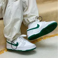 NIKE/耐克正品DUNK LOW 男士白绿复古休闲运动低帮板鞋DV0831-107