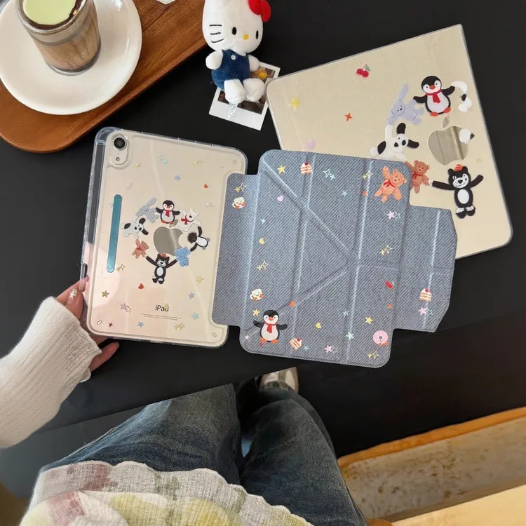 牛仔企鹅适用小米Pad7保护套11.2英寸带笔槽小米5/6Pro平板壳磁吸
