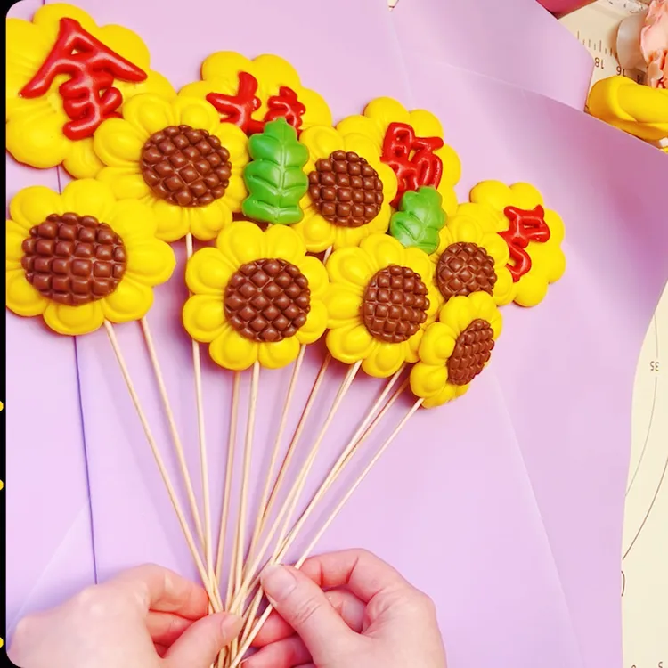 向日葵馒头模具中式蛋糕花勃勃花朵模具手工DIY模具