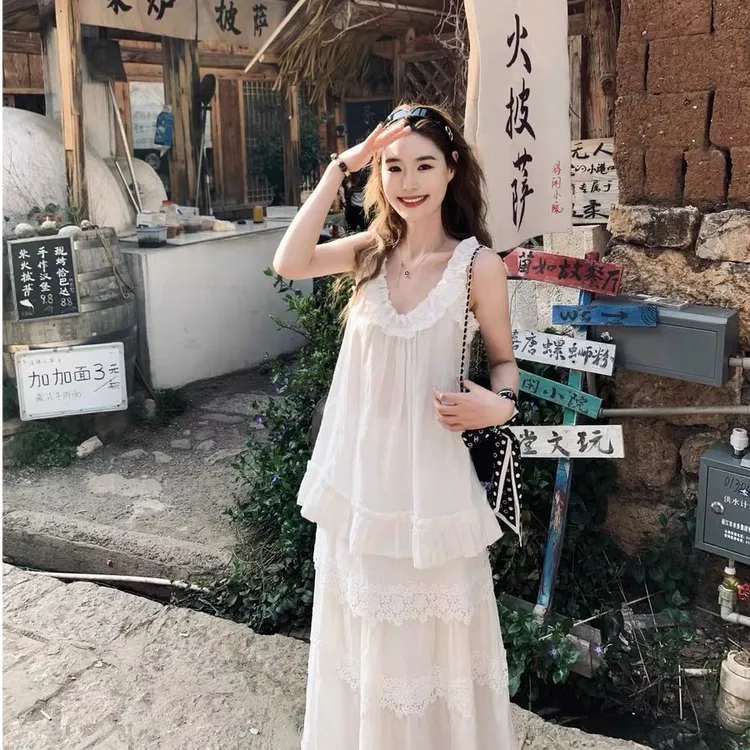 2025夏季新款时尚套装气质显瘦甜美温柔上衣性感辣妹半身裙两件套