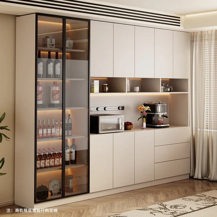 新款网红家具家用客厅酒柜靠墙一体柜展示柜餐边柜玄关鞋柜餐厅