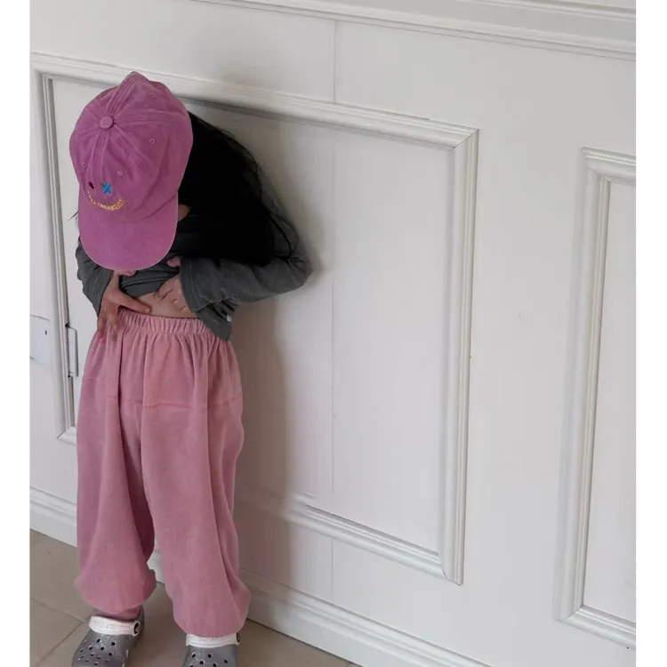 小惜亦女童套装2025春季洋气灰色上衣粉色休闲裤儿童休闲纯色童装