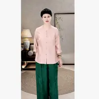 【万事利丝绸100%桑蚕丝】25年夏新中式双色双穿上衣F1