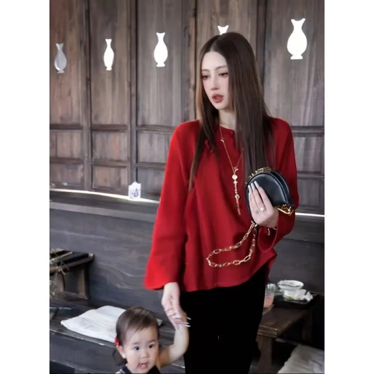 G. yantong/郭彦彤羊毛软糯国风绒感女神毛衫上衣长袖秋款DD1218