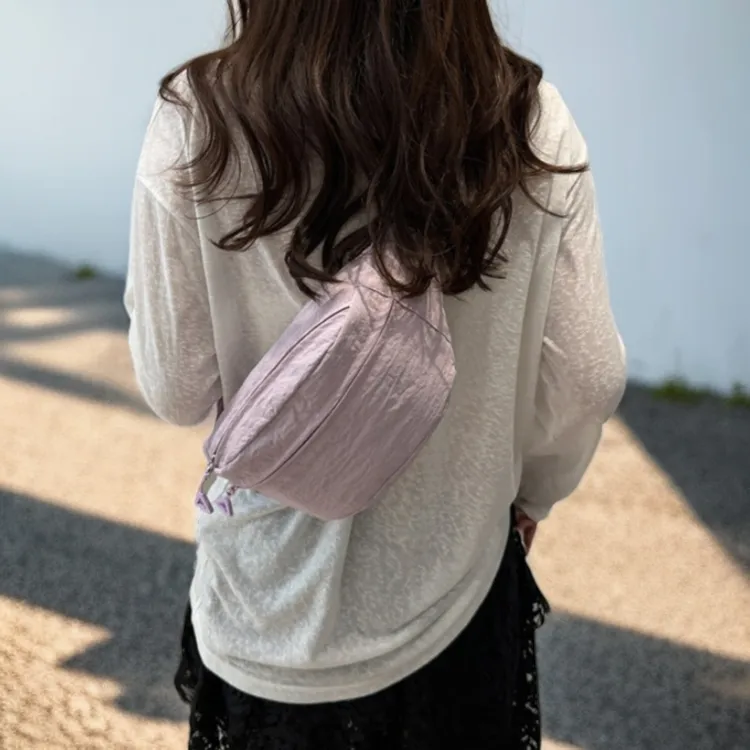 女士运动腰包男生包包胸包男女单肩小背包夏季2025新款休闲斜挎包