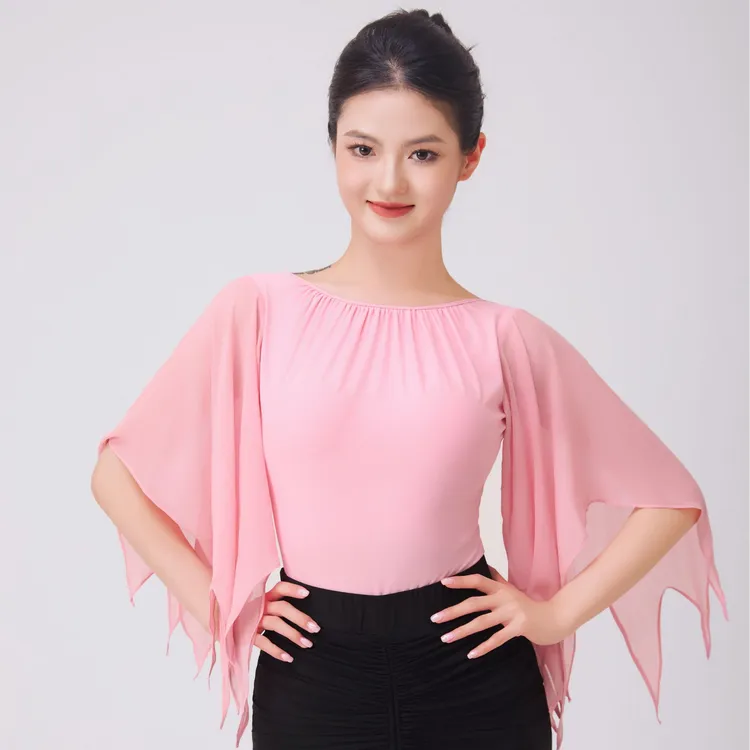 T&M Dancewear ｜见习爱神｜摩登舞服圆领短袖连体上衣