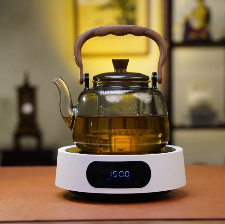 茶艺茗全新1500W智能电陶炉多功能煮茶器保温蒸茶煮茶花茶白茶