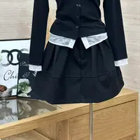 【黑巧浮光】富家千金风小众别致修身显瘦短裙-60062