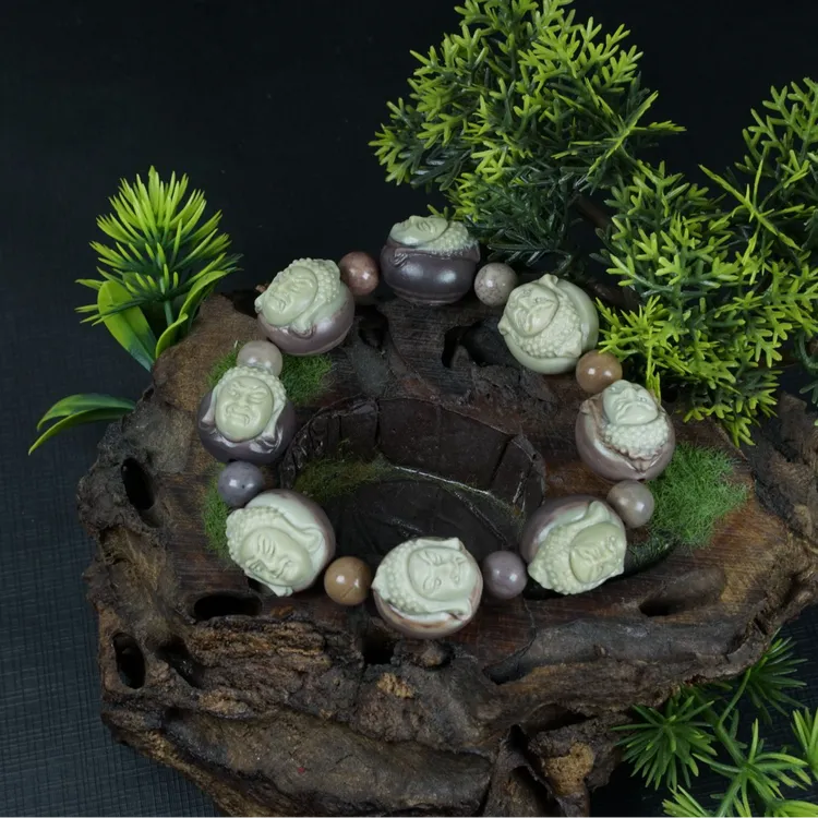 天然阿拉善玛瑙俏色巧雕不动原创DIY设计手串&手持&单颗