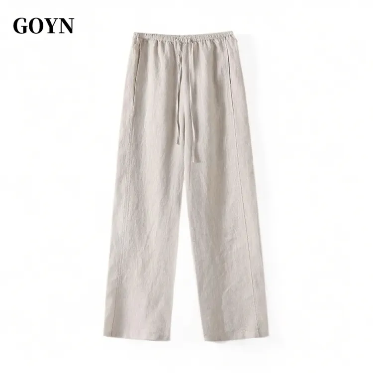 GOYN时尚简约风男装百搭透气简约潮流秋季爆款男士宽松直筒休闲裤