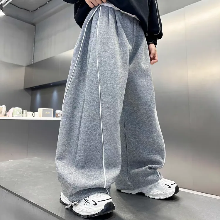 男童春秋款运动卫裤2025新款中大儿童秋装裤子男孩秋季阔腿长裤潮