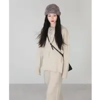 【绵羊毛 棉】燕麦色套装XMZH10049