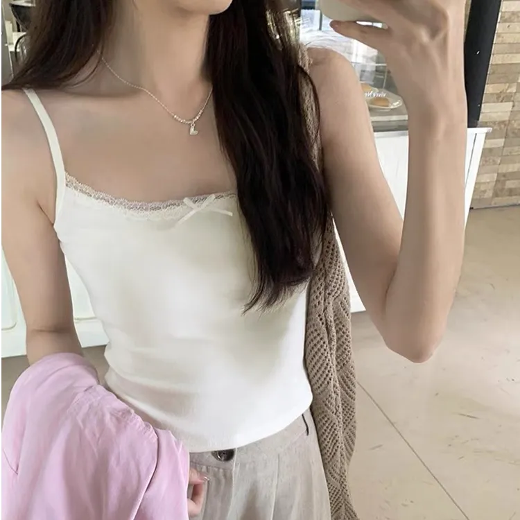 吊带显瘦白色辣妹西装内搭纯棉上衣服无胸垫小背心女2025夏季新款