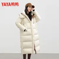YAYA鸭鸭女中长款冬季拼色加厚保暖休闲面包服-TTSCPPNZ