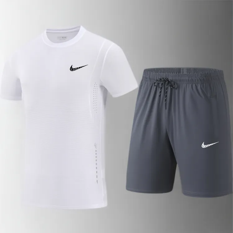 一折专区丨速干吸湿排汗夏季男士运动训练套装修身透气休闲圆领衣