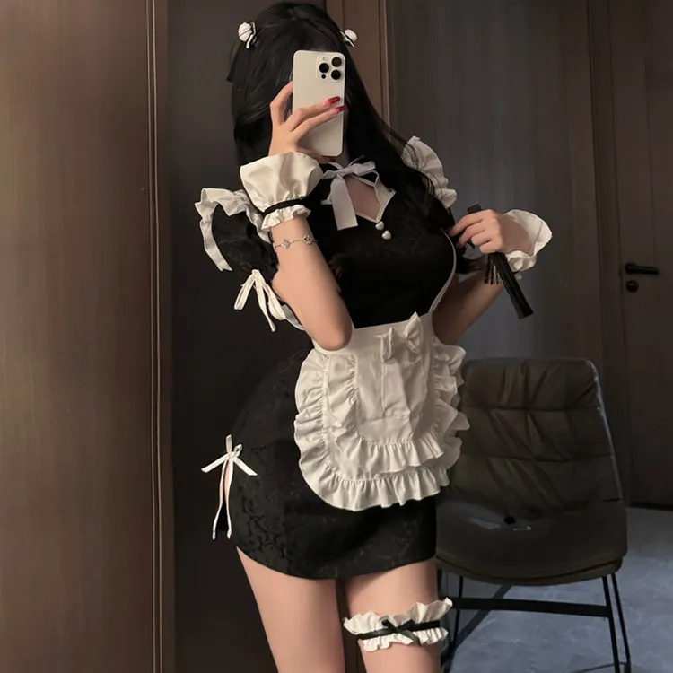 【密境丝语】纯欲二次元女仆cos服性感旗袍制服诱惑漫展角色扮演