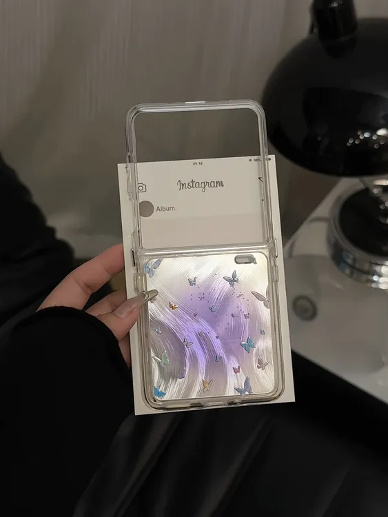 【荣耀magic系列】紫色晕染蝴蝶适用荣耀magicvflip折叠羽纱手机壳