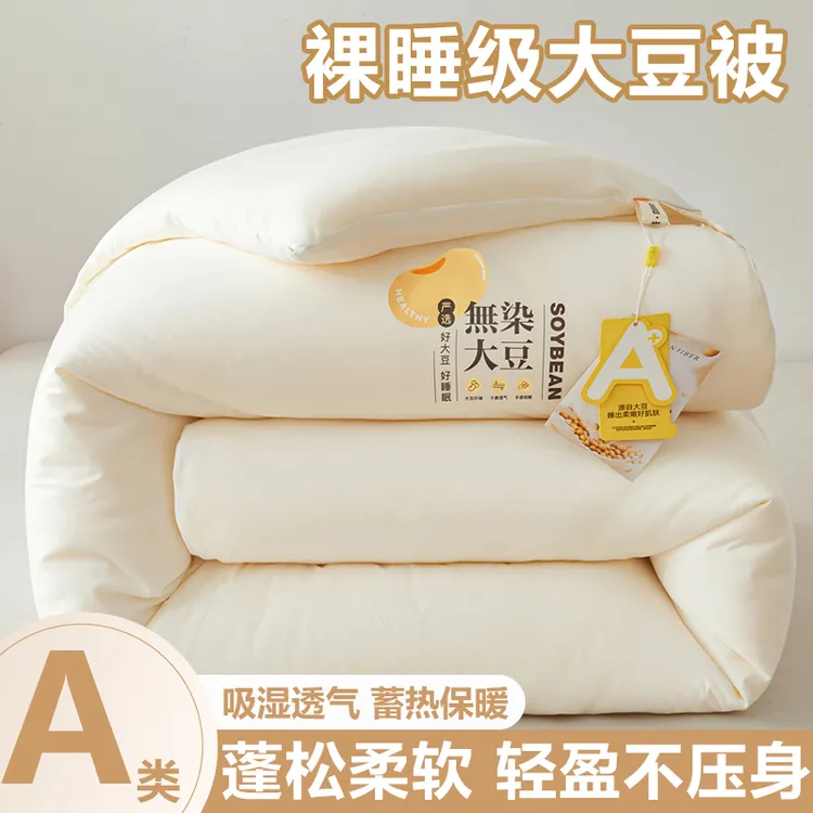 大豆纤维被子被芯加厚保暖10斤冬被家用单双人棉被宿舍春秋被褥子